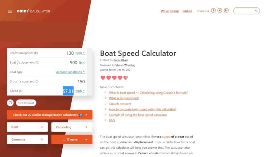 yacht boat speed